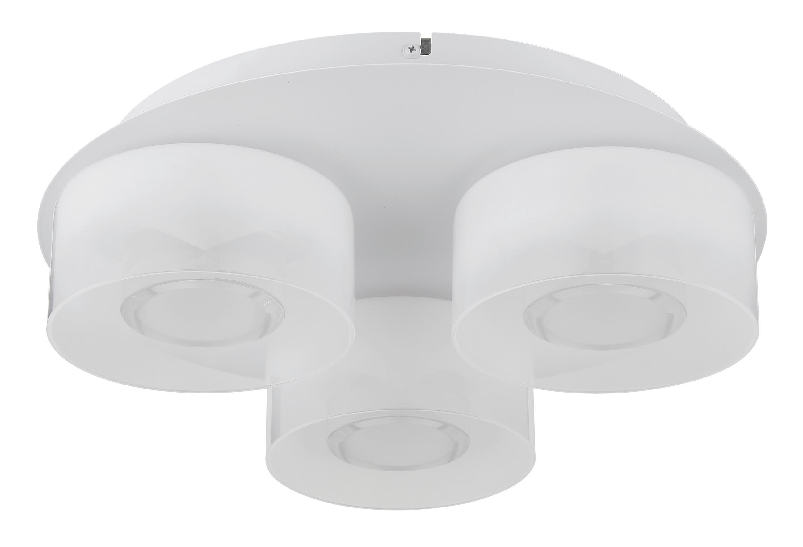 DECKENLEUCHTE 38/11,5 cm   - Opal/Weiß, Design, Glas/Kunststoff (38/11,5cm) - Collet's Monde