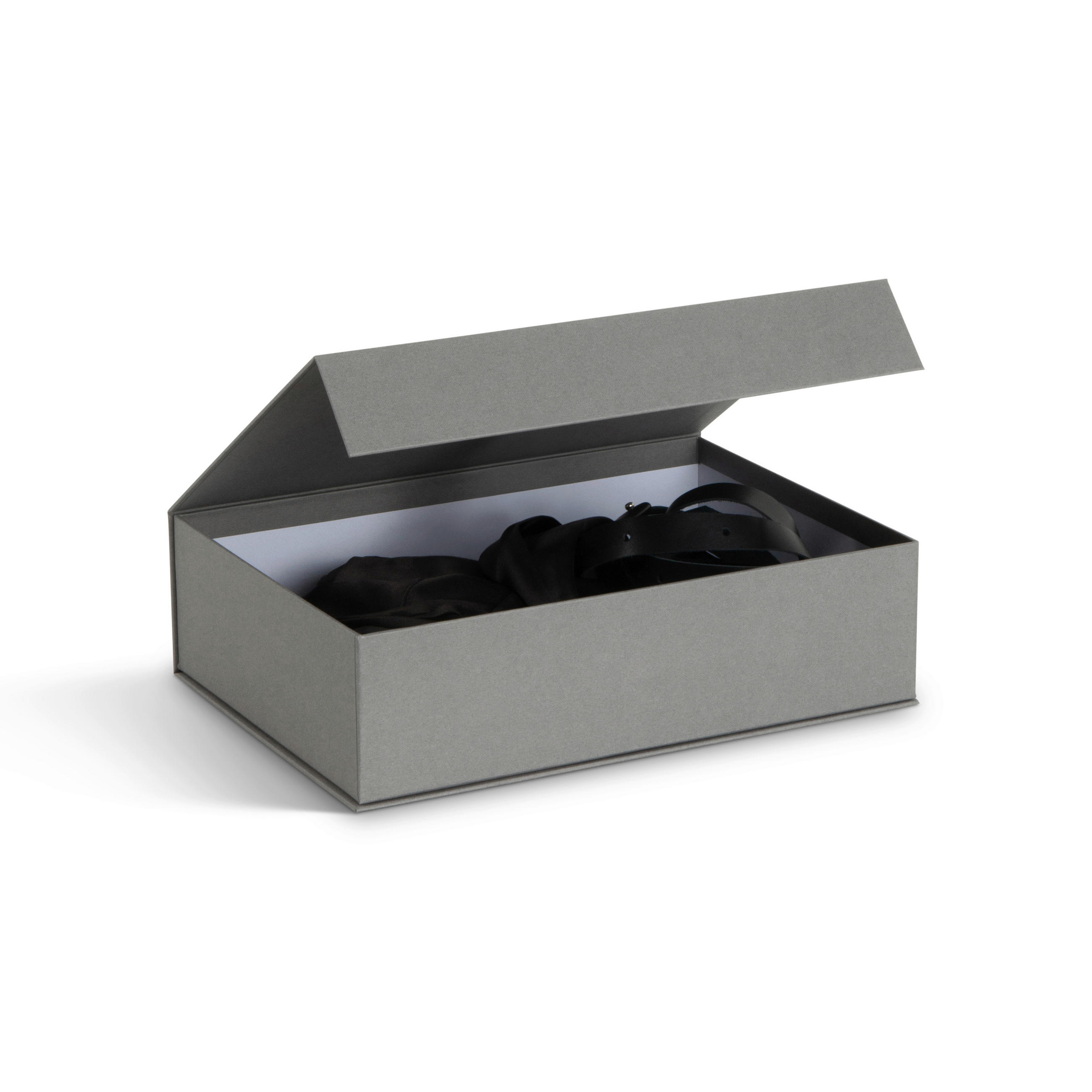 AUFBEWAHRUNGSBOX    23/31.5/9 cm  - Grau, Basics, Karton/Papier (23/31.5/9cm)