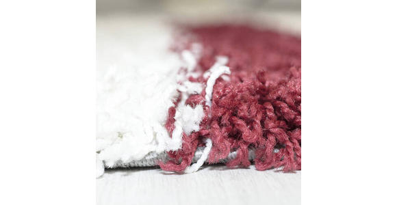 HOCHFLORTEPPICH 80/80 cm Gala Rot - Rot, Design, Textil (80/80cm) - Novel
