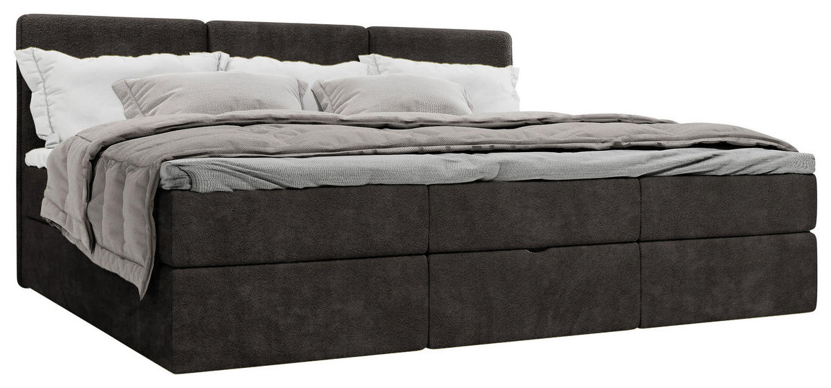 FAMILIENBETT - Schwarz, MODERN, Holz/Holzwerkstoff (240/200cm) - MID.YOU