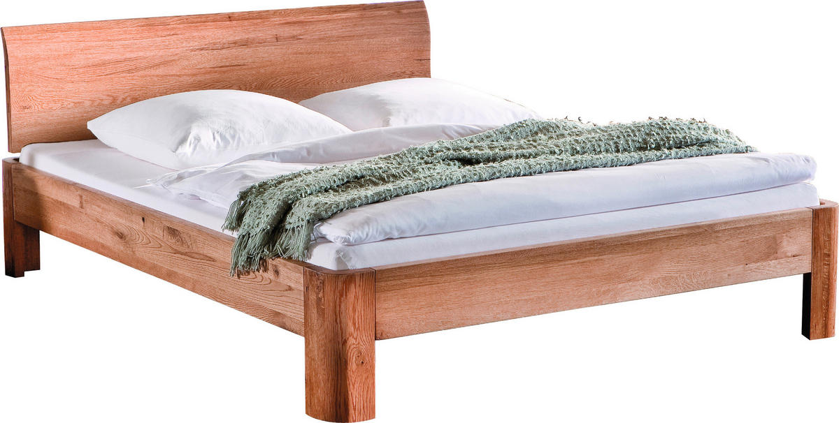 BETT 140/200 cm  in Eichefarben  - Eichefarben, Design, Holz (140/200cm) - Hasena