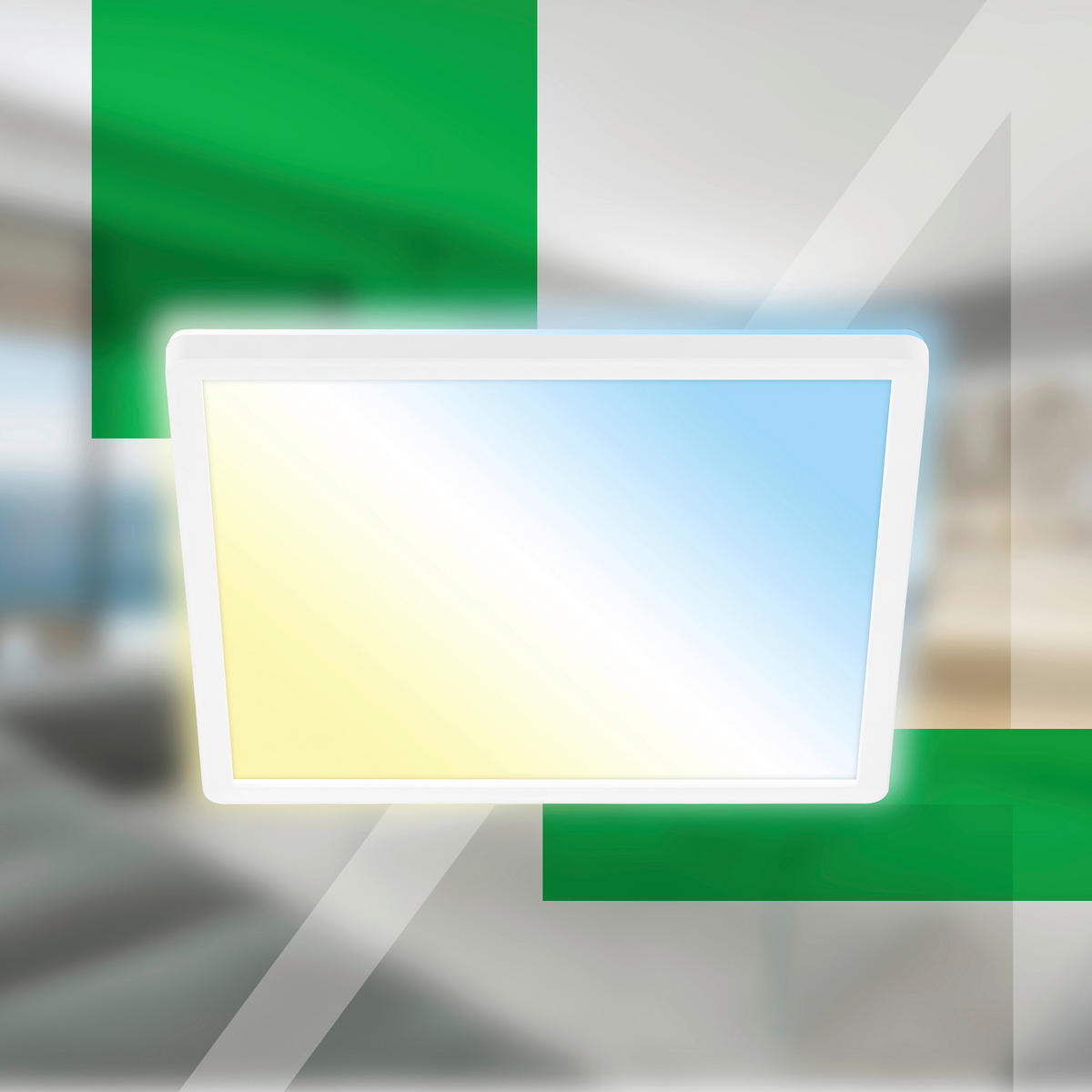 LED-PANEEL Tava A 29/29/3 cm   - Weiß, Basics, Kunststoff (29/29/3cm)