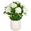 KUNSTPFLANZE Hortensie  - Creme/Grün, Basics, Kunststoff (25/75/25cm)