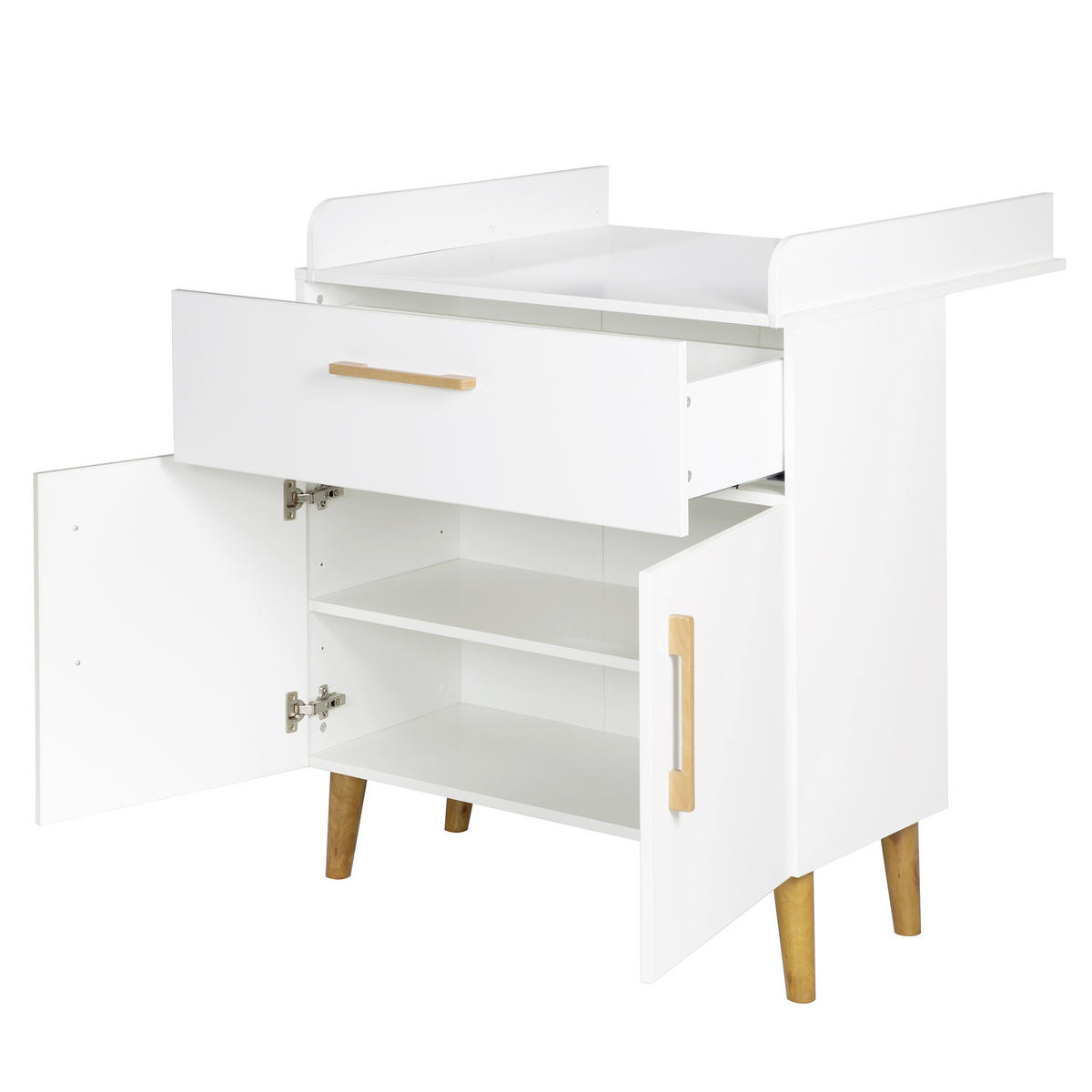 WICKELKOMMODE roba Mick Weiß  - Weiß, Basics, Holz/Holzwerkstoff (90,5/103,5/77cm) - Roba