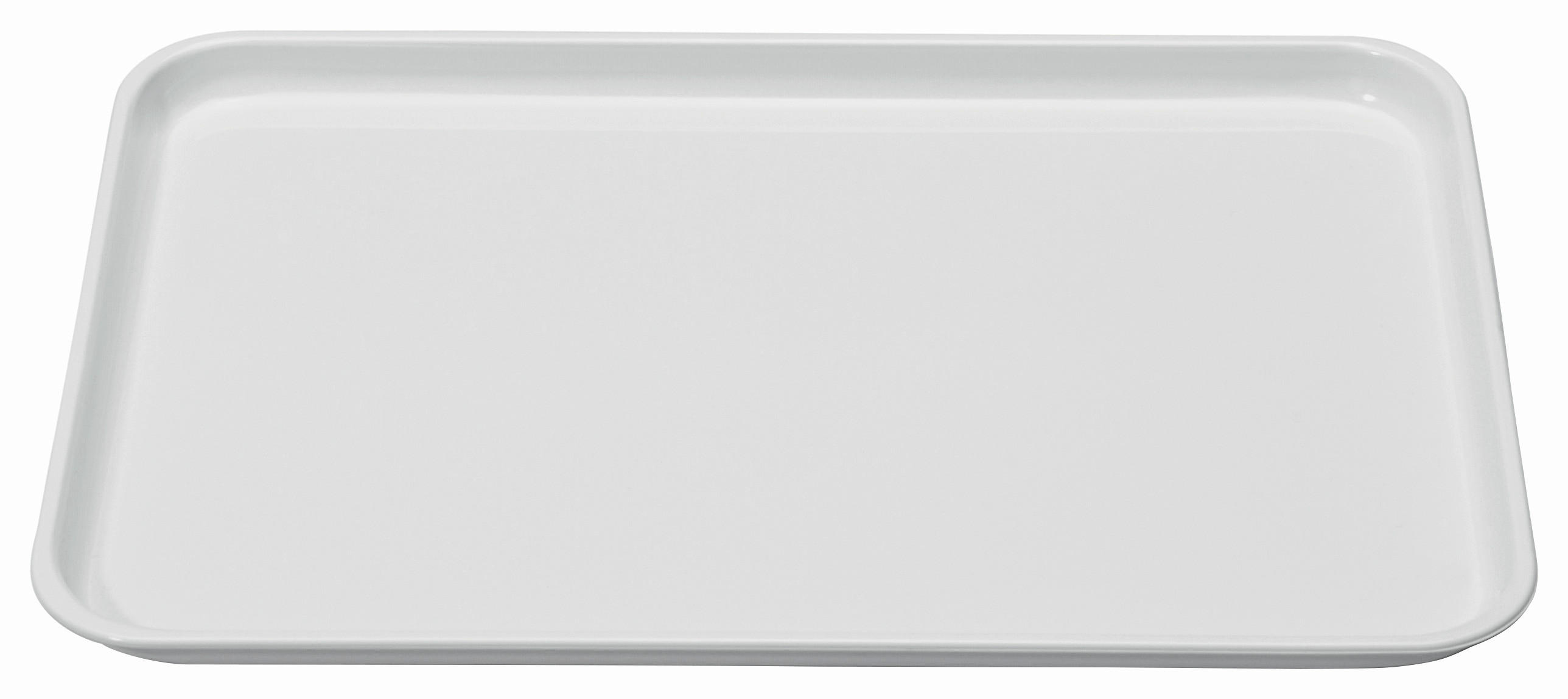 Tablett Aus Kunststoff Britta 32x23 Cm, Weiß