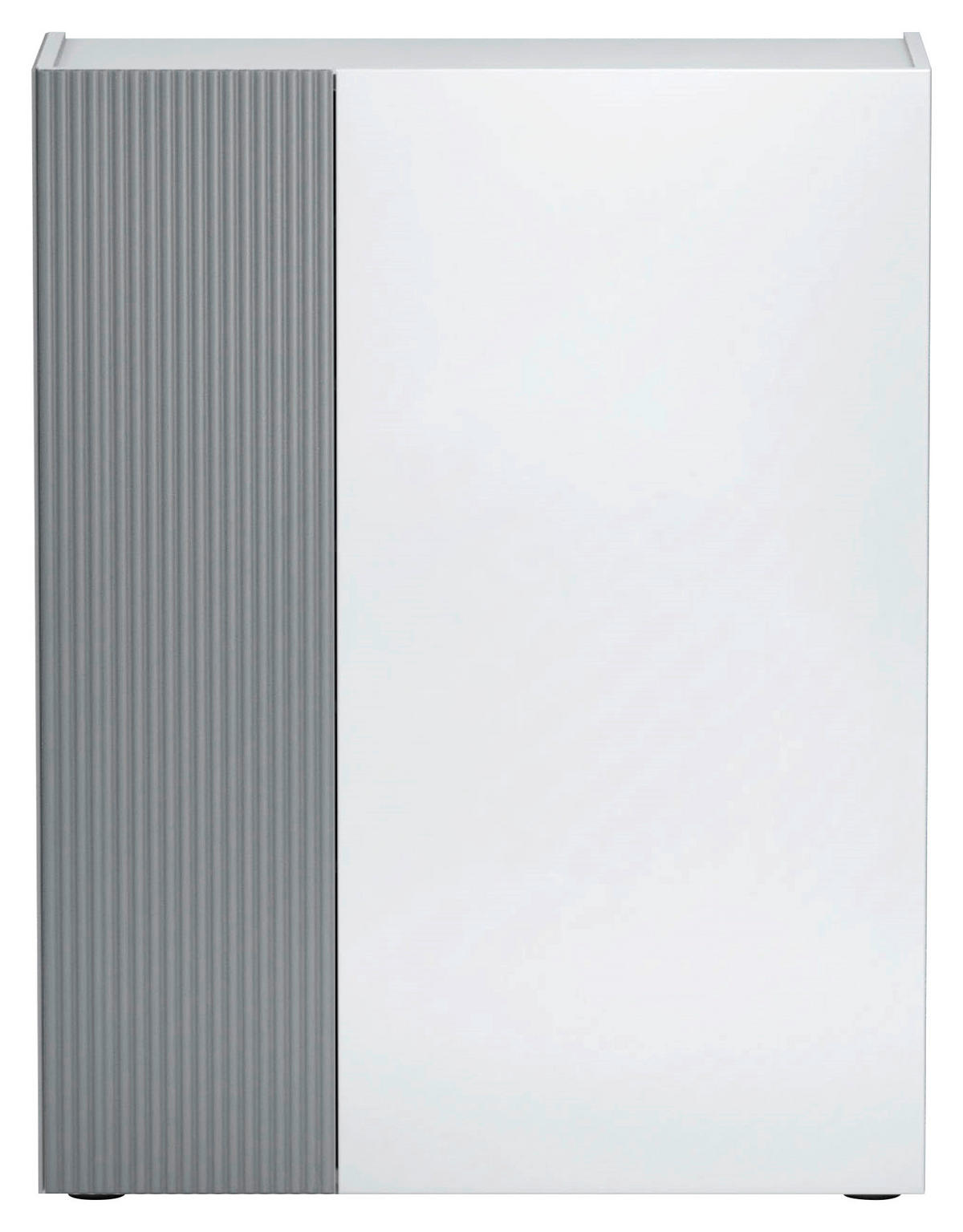 SCHUHSCHRANK  in 87/113/34 cm  - Schwarz/Weiß, Design, Glas/Holzwerkstoff (87/113/34cm) - Voleo