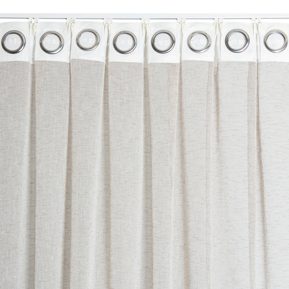 FERTIGVORHANG transparent  - Beige, Basics, Textil (140/240cm)