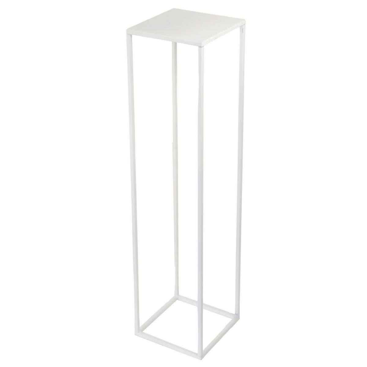 BLUMENSTÄNDER Metall  - Weiß, Basics, Metall (19/77/19cm)