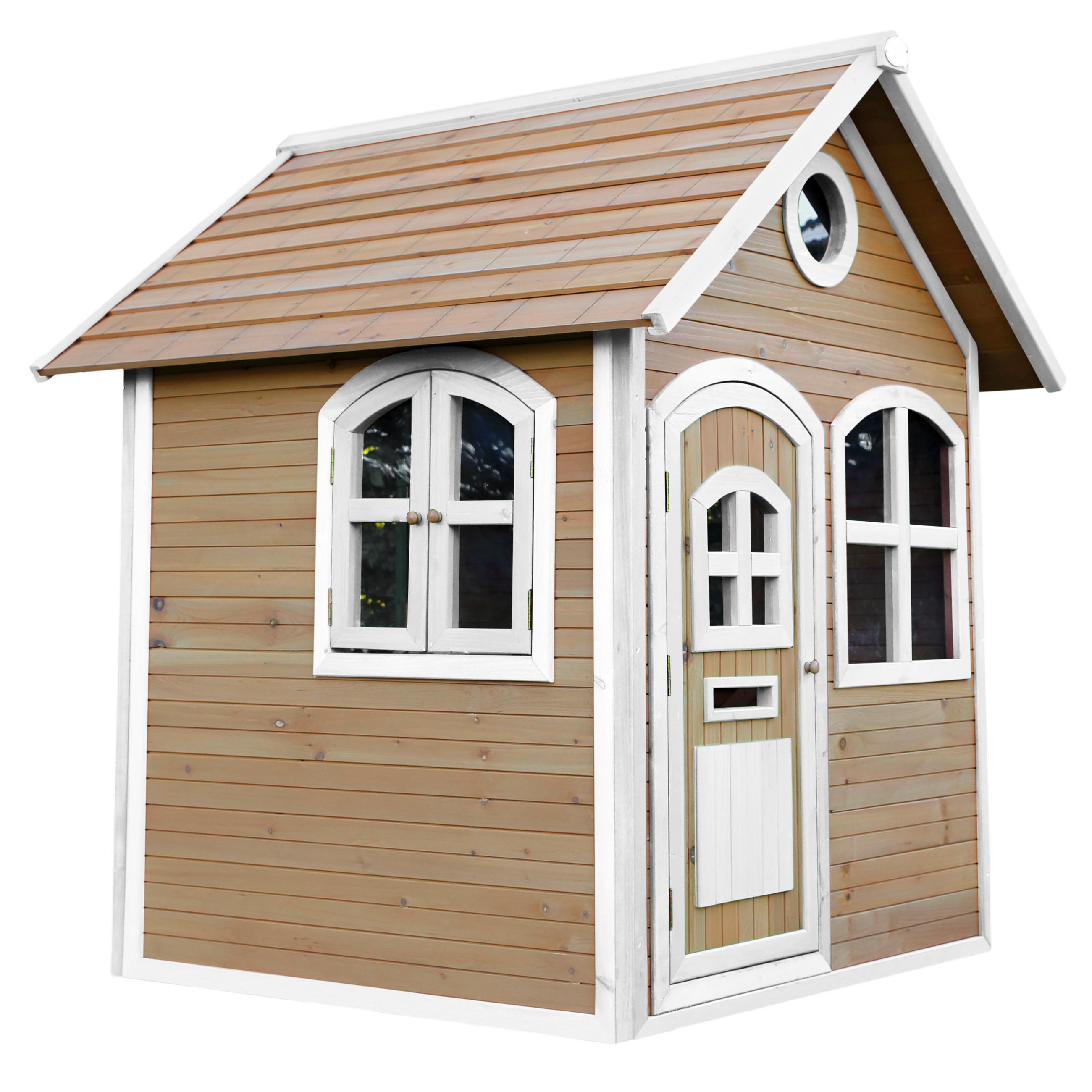 SPIELHAUS 137/175/151 cm SPIELHAUS JULIA  - Braun/Weiß, Basics (137/175/151cm) - Ambia Garden
