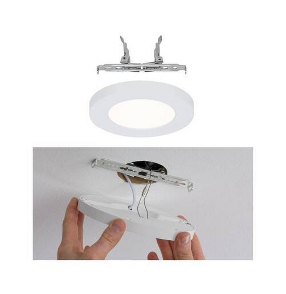 LED-PANEEL  - Weiß, Basics, Kunststoff (11,6cm) - Paulmann