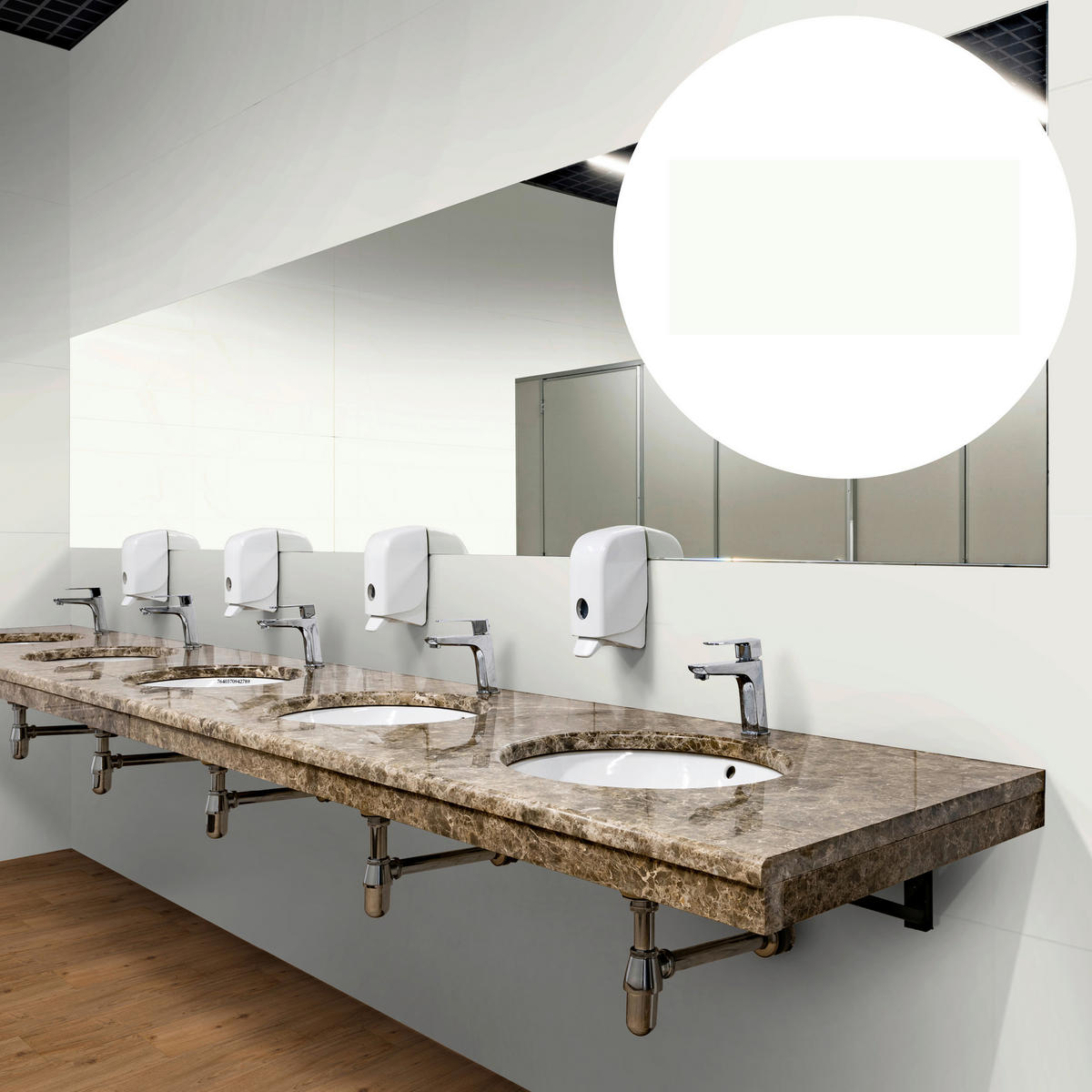 Vinyl für die Wand XL  - Weiß Hochglanz, MODERN, Kunststoff (120/60/0,37cm)