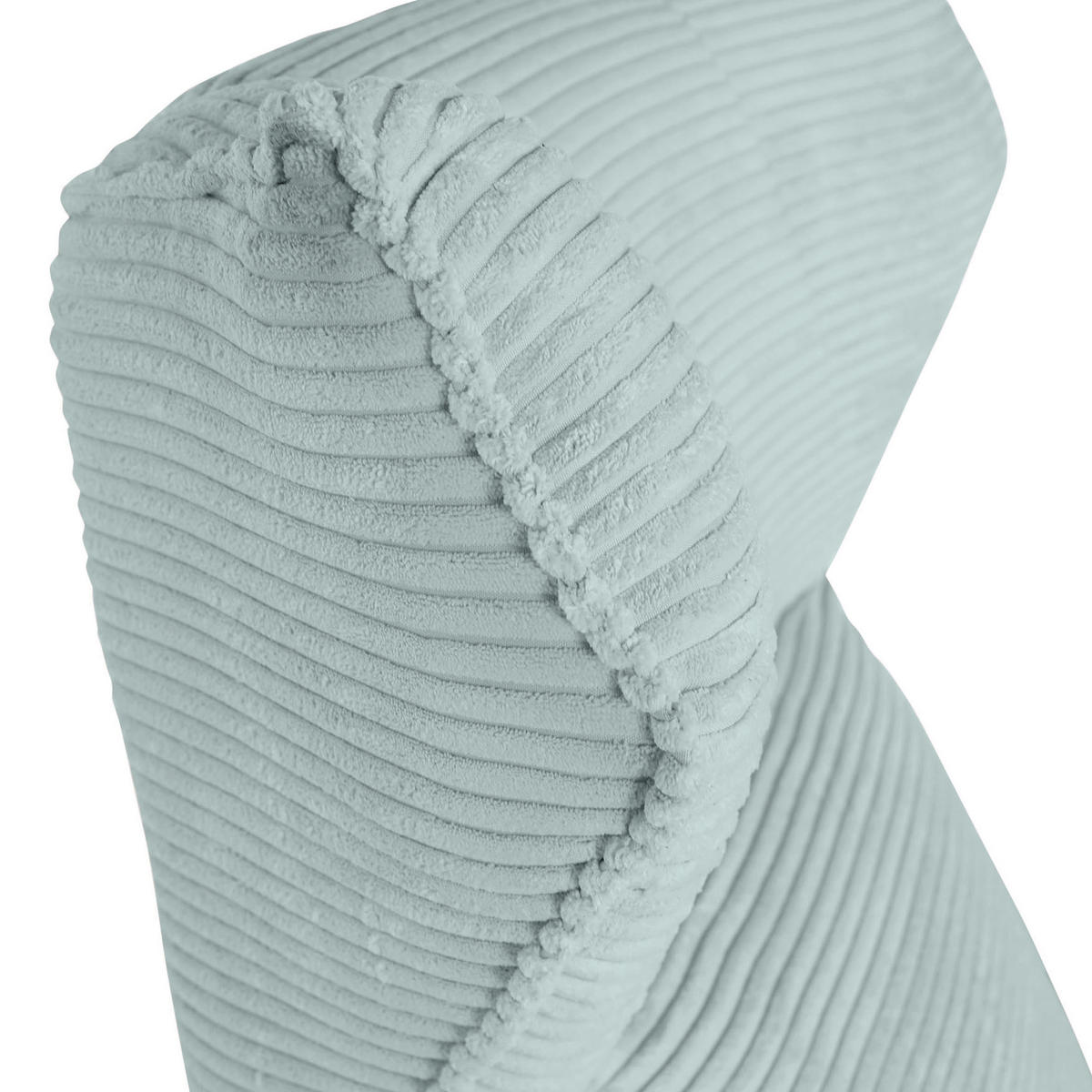 ÖRONLAPPSFÅTÖLJ i manchester mintgrön  - mintgrön/svart, Klassisk, metall/textil (83/110/92cm) - MID.YOU