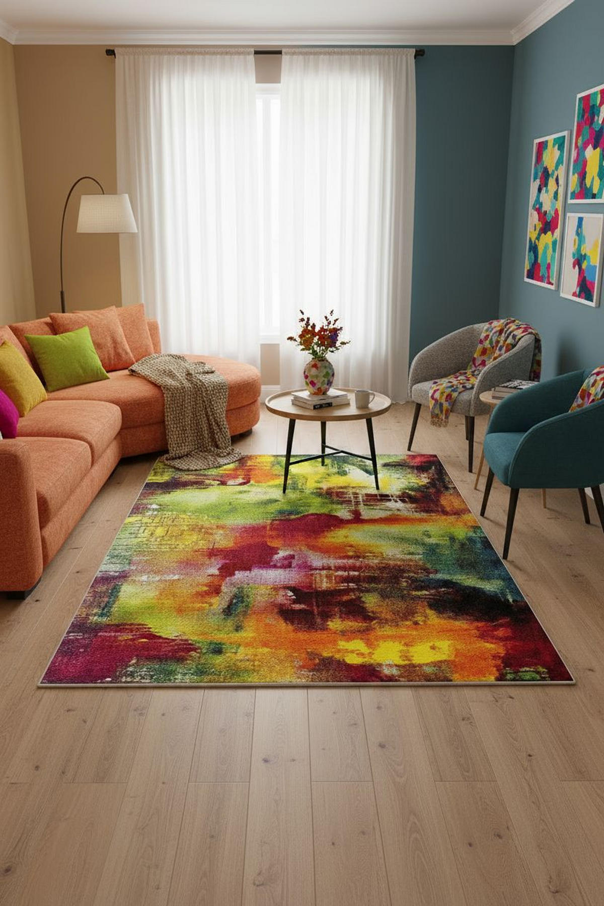 WEBTEPPICH 120/170 cm Belis Multicolor  - Multicolor, KONVENTIONELL, Textil (120/170cm)