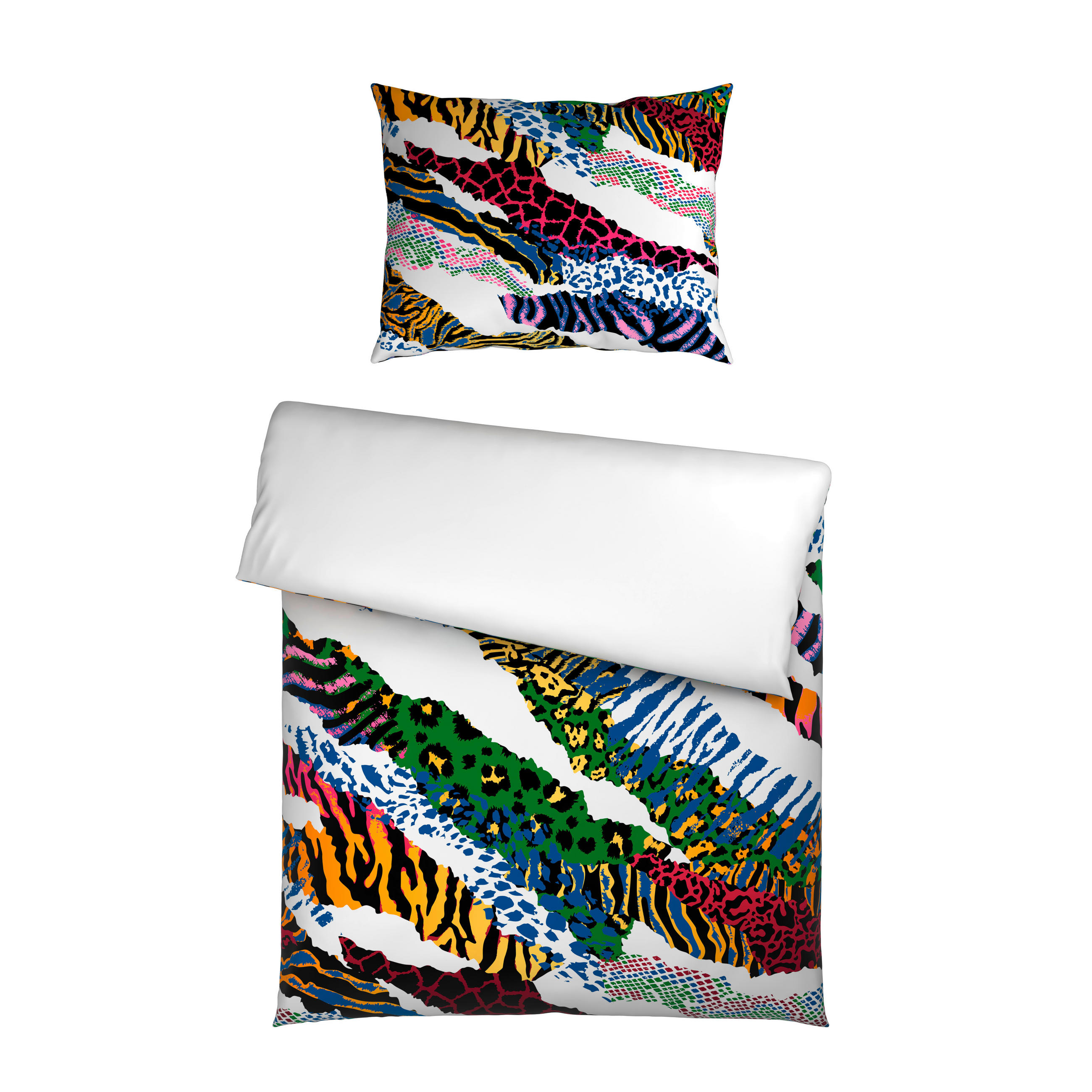 VÄNDBART PÅSLAKANSET TANJA satin 150/210 cm  - multicolor, Trend, textil (150/210cm) - Esposa