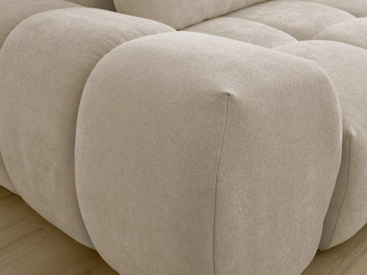 3-SITZER-SOFA EVEREST Struktur Taupe  - Taupe/Schwarz, MODERN, Kunststoff/Textil (278/90/115cm)