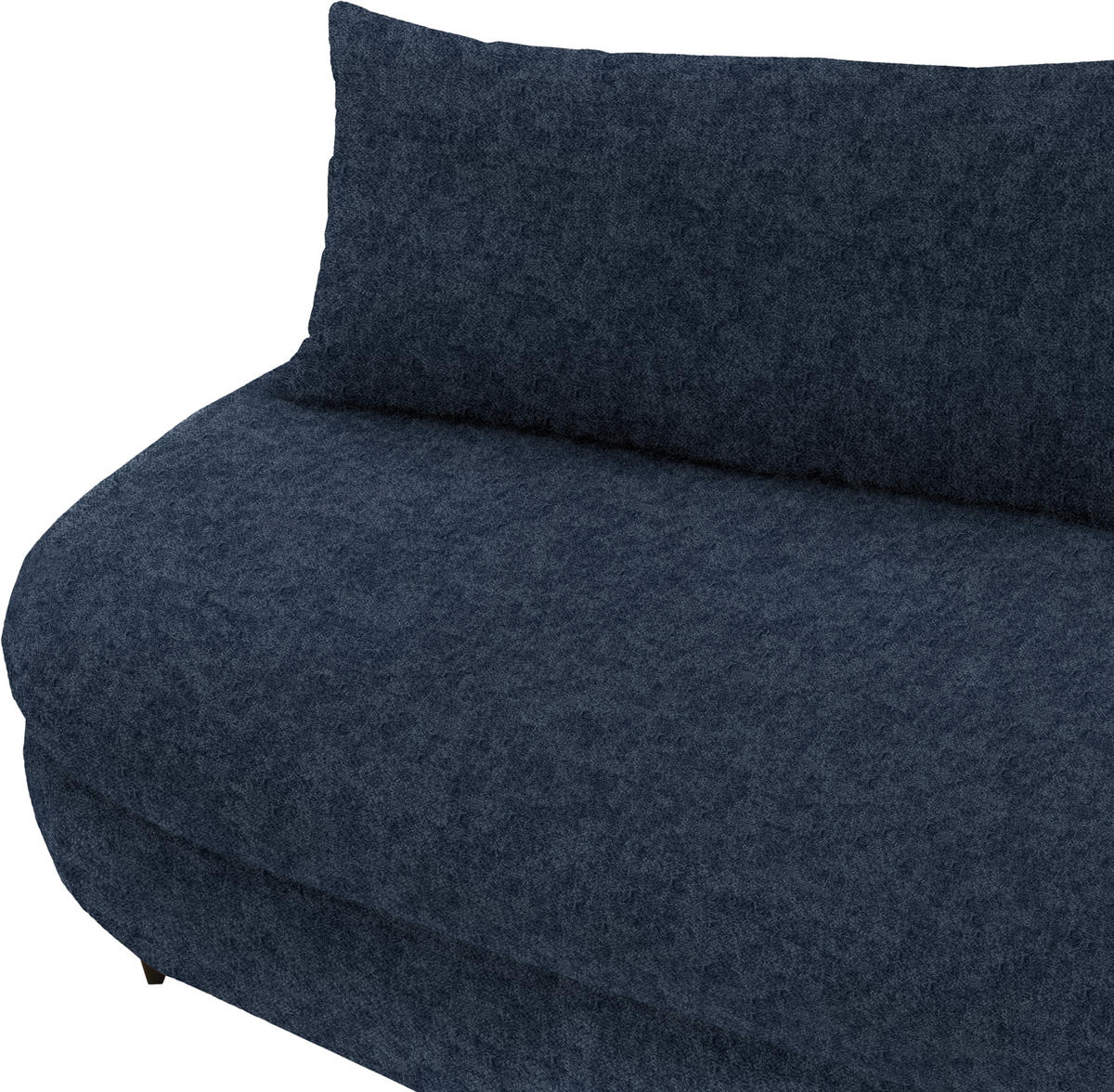 SCHLAFSOFA in Velours Dunkelblau  - Schwarz/Dunkelblau, Design, Holz/Textil (213/89/105cm) - Novel