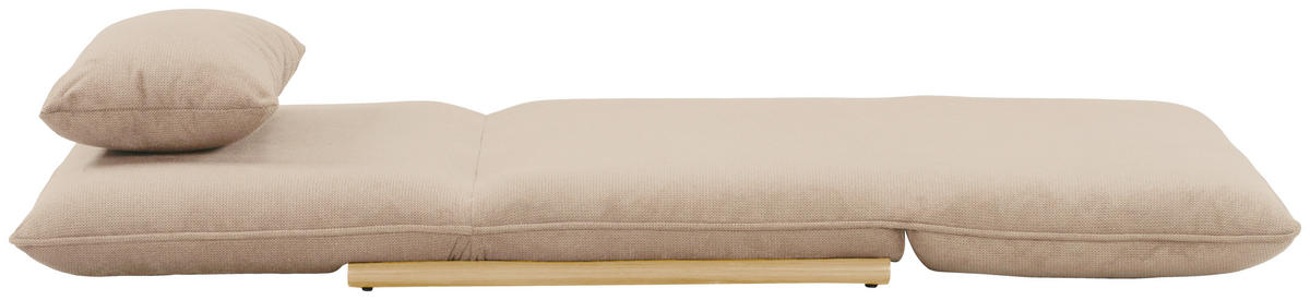 SESSEL in Samt Creme, Nussbaumfarben  - Nussbaumfarben/Creme, Design, Textil/Metall (93/97/80cm) - MID.YOU