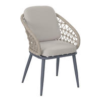 GARTENSESSEL - Anthrazit/Beige, Natur, Textil/Metall (58/85/65cm) - Amatio