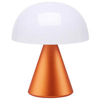 TISCHLEUCHTE  - Orange, Design, Kunststoff/Metall (9,2/11/9,2cm)