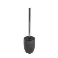 WC-BÜRSTENGARNITUR in Metall  Kunststoff   - Chromfarben/Schwarz, Basics, Kunststoff/Metall (10,4/40,5/10,4cm) - Sadena