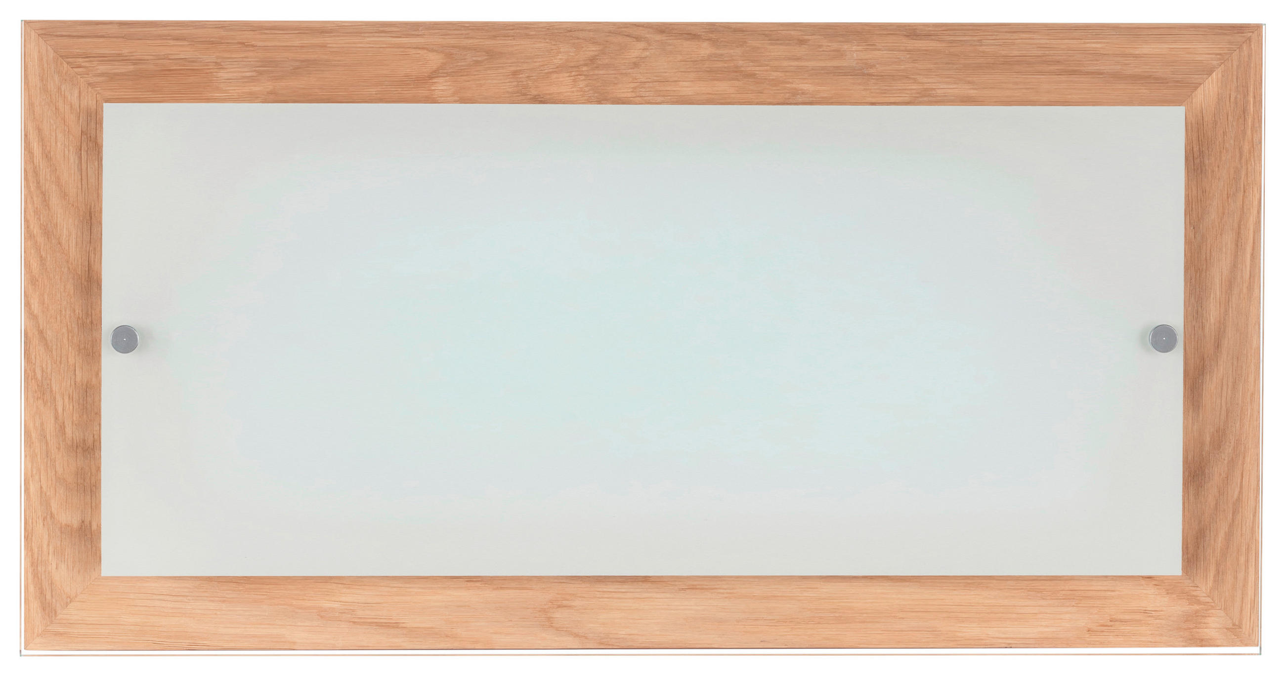LED-DECKENLEUCHTE Finn 57/29/6,5 cm   - Eichefarben, Basics, Glas/Holz (57/29/6,5cm)