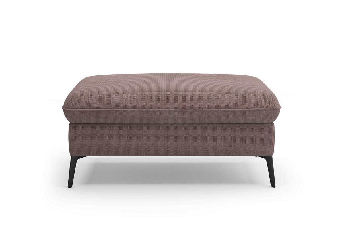 HOCKER in Textil Taupe  - Taupe/Creme, Konventionell, Textil/Metall (104/47/69cm) - Sit & More