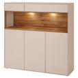 HIGHBOARD Sandfarben, Wildeiche  135/133/39 cm  - Sandfarben/Wildeiche, Design, Holz/Holzwerkstoff (135/133/39cm) - Dieter Knoll