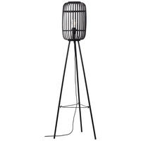 STEHLEUCHTE 45/130 cm    - Schwarz, Design, Holz/Metall (45/130cm) - Brilliant