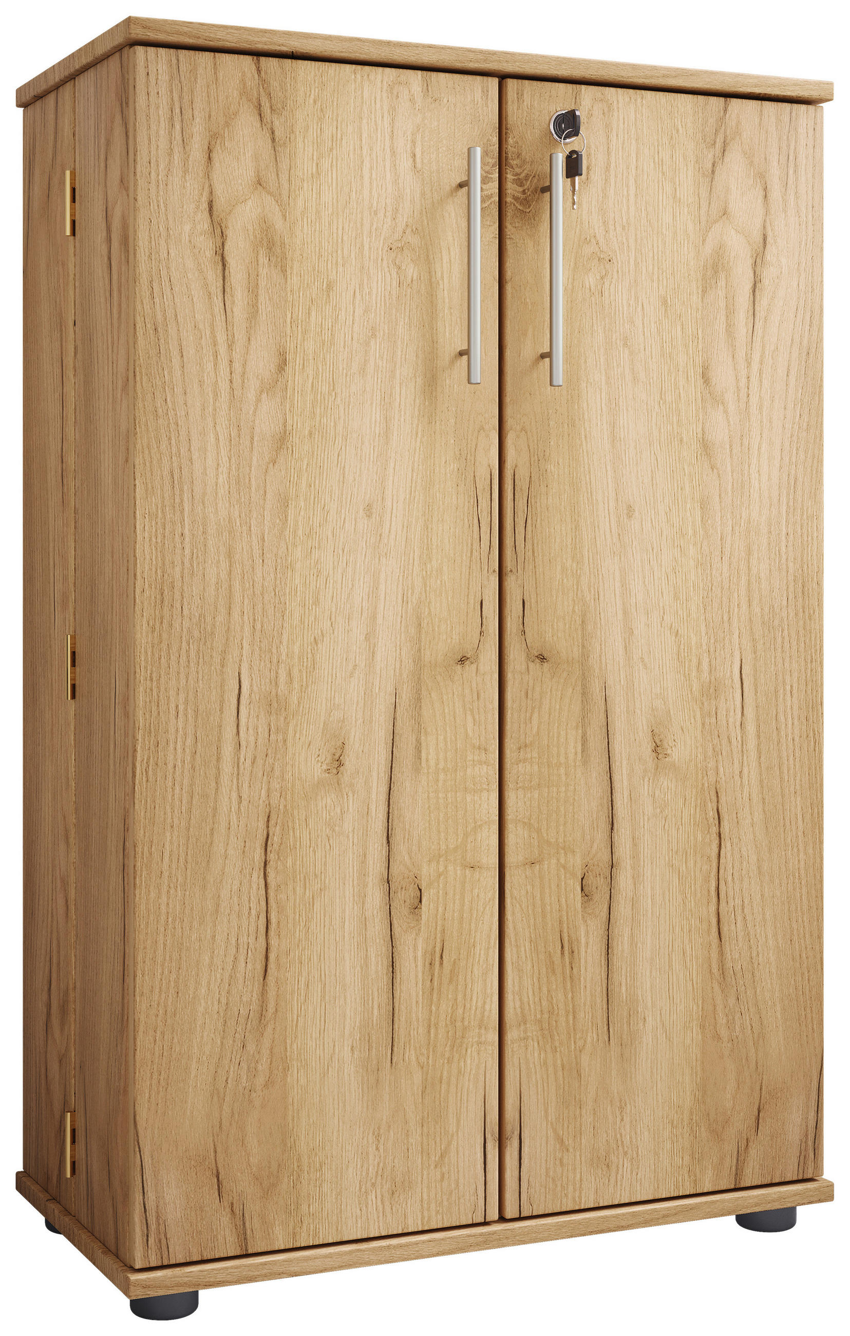 CD-REGAL Honigeiche  - Honigeiche/Schwarz, Design, Holzwerkstoff/Kunststoff (60/93/31cm) - MID.YOU