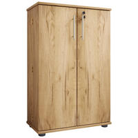 CD-REGAL Honigeiche  - Honigeiche/Schwarz, Design, Holzwerkstoff/Kunststoff (60/93/31cm) - MID.YOU