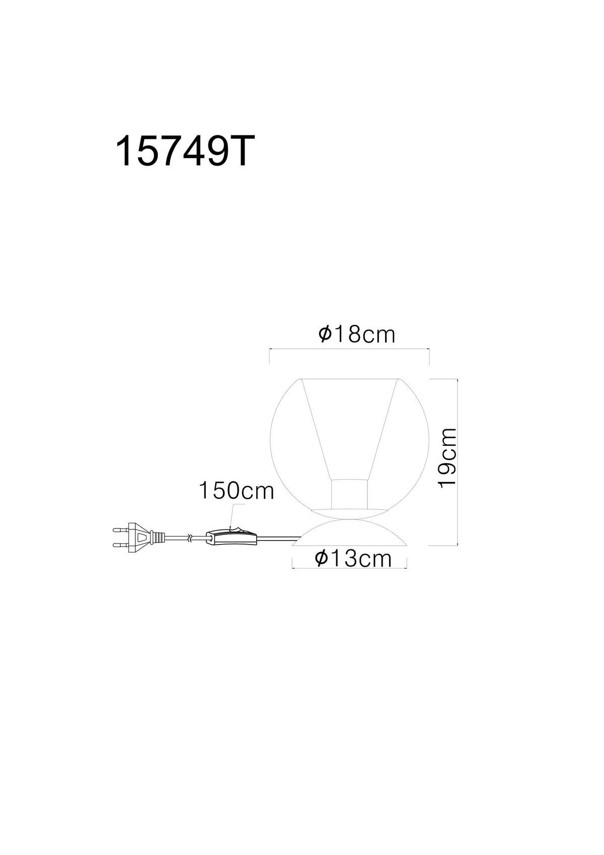 STOLNÍ LAMPA, 15/20.5 cm  - Basics (15/20.5cm) - Globo