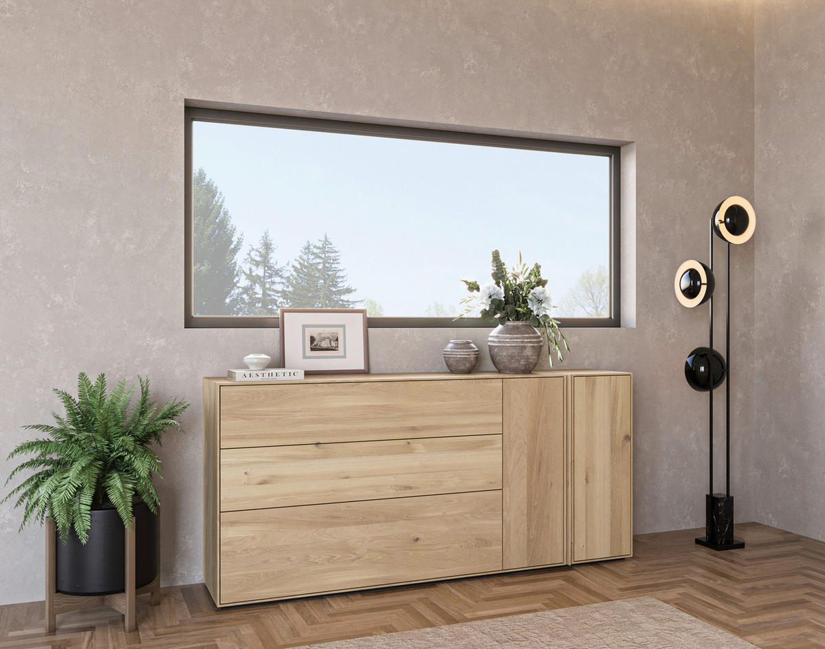 SIDEBOARD Eichefarben  188,8/86,6/41 cm  - Eichefarben, Natur, Holz (188,8/86,6/41cm) - Cassando