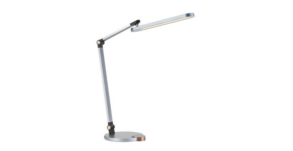 LED-SCHREIBTISCHLEUCHTE - Chromfarben/Anthrazit, Basics, Kunststoff/Metall (76cm) - Novel