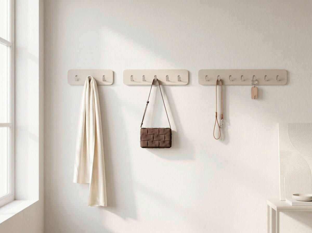 HAKENLEISTE  in Creme  - Creme, Design, Metall (70/10/3cm) - Xora