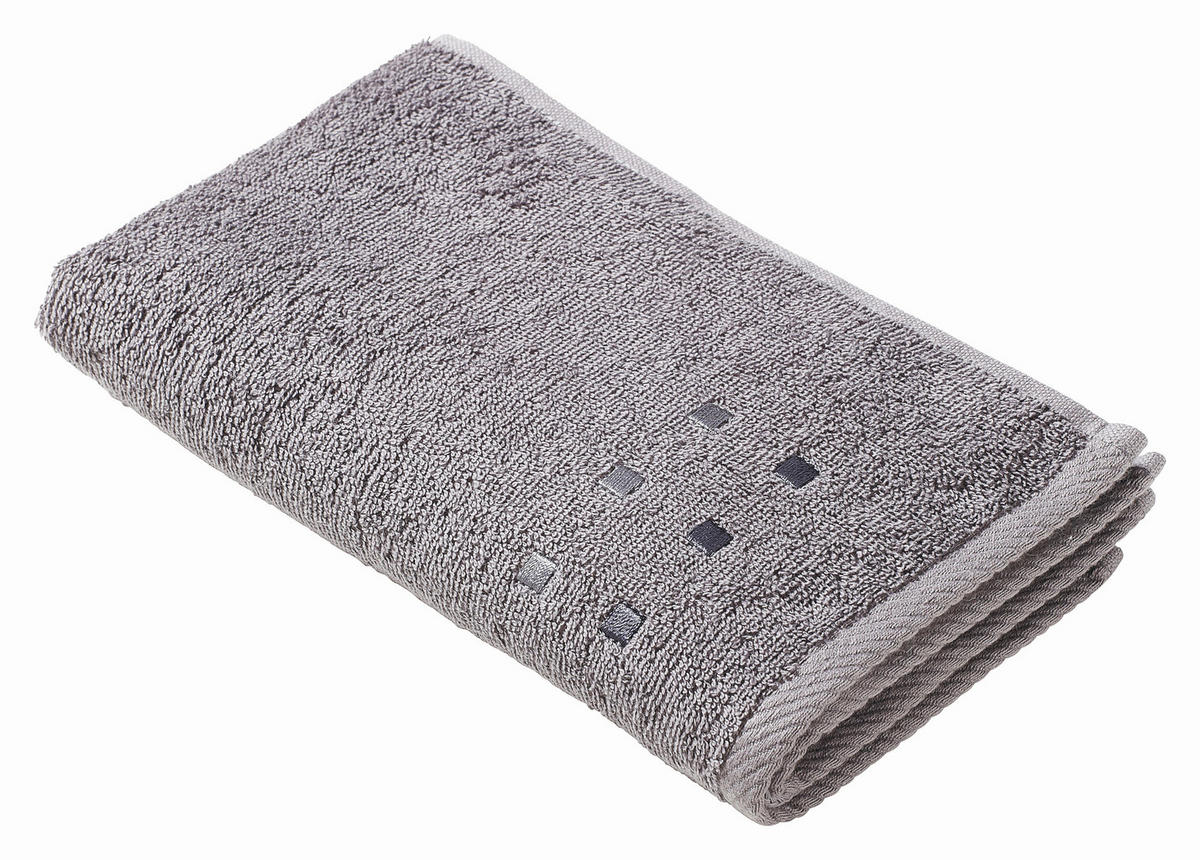 GÄSTETUCH Quattro Silberfarben 4-teilig 30/50 cm  - Silberfarben, Basics, Textil (30/50cm) - Esposa