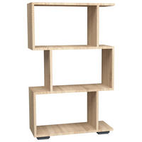 REGAL Sonoma Eiche  - Silberfarben/Sonoma Eiche, Design, Holzwerkstoff/Kunststoff (60/97/24cm) - MID.YOU