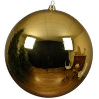 DEKOKUGEL - Goldfarben, Basics, Kunststoff (20cm) - X-Mas