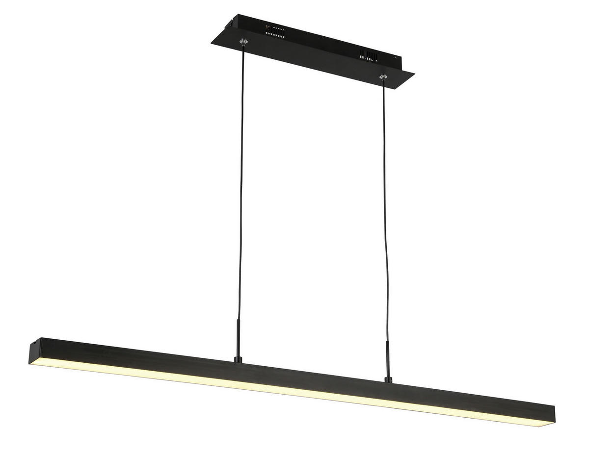 LED-HÄNGELEUCHTE 100/5/120 cm   - Schwarz, KONVENTIONELL, Kunststoff/Metall (100/5/120cm) - Novel