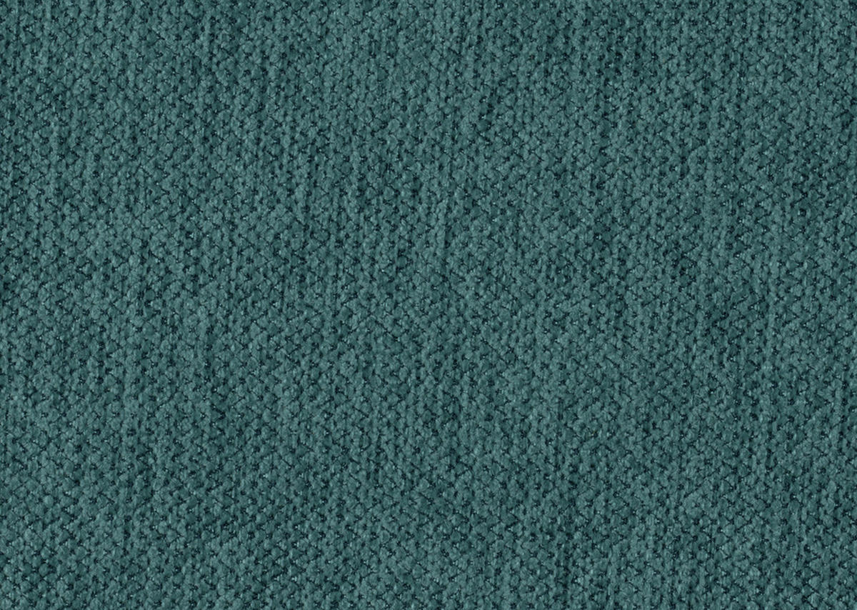 ECKSOFA Petrol Chenille  - Chromfarben/Petrol, Design, Textil/Metall (222/323cm) - Beldomo Style
