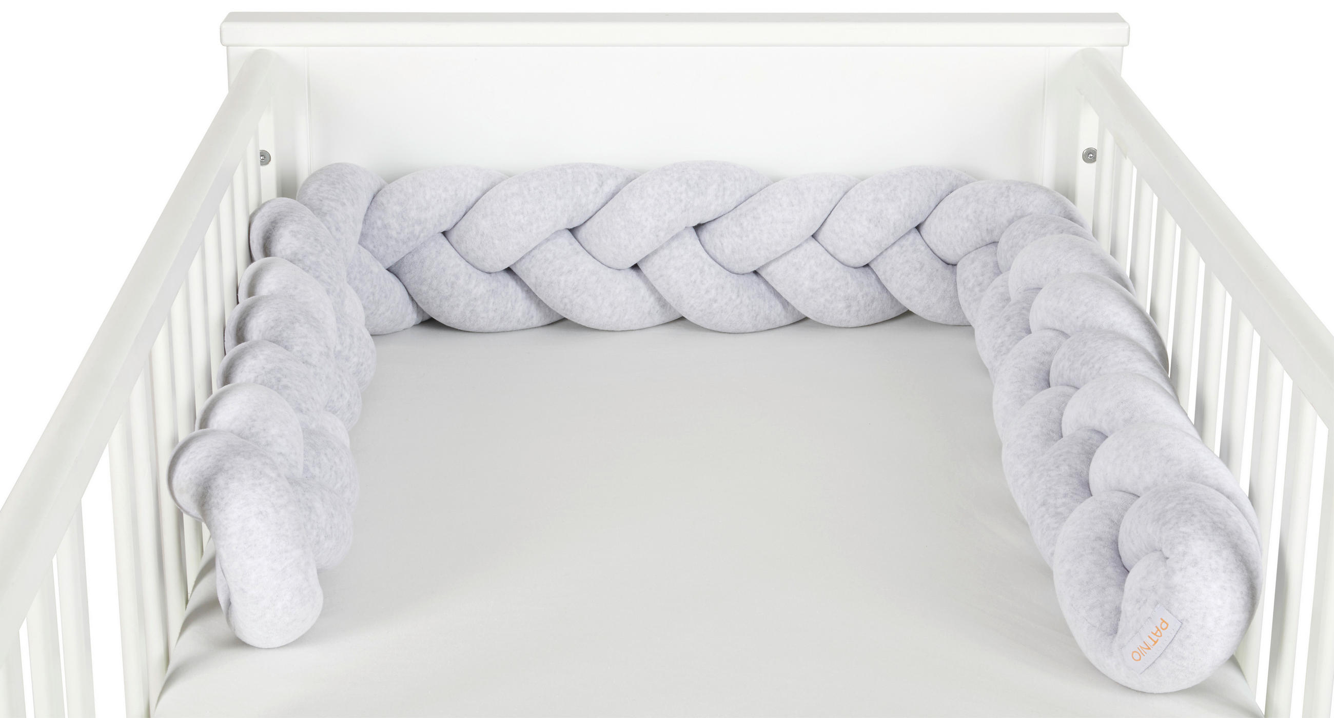 Thumbnail - Patinio Nestchenschlange Trendy, Hellgrau, Textil, Füllung: Polyester, 200 cm, ISO 9001, Bsci, Oeko-Tex® Standard 100, M...