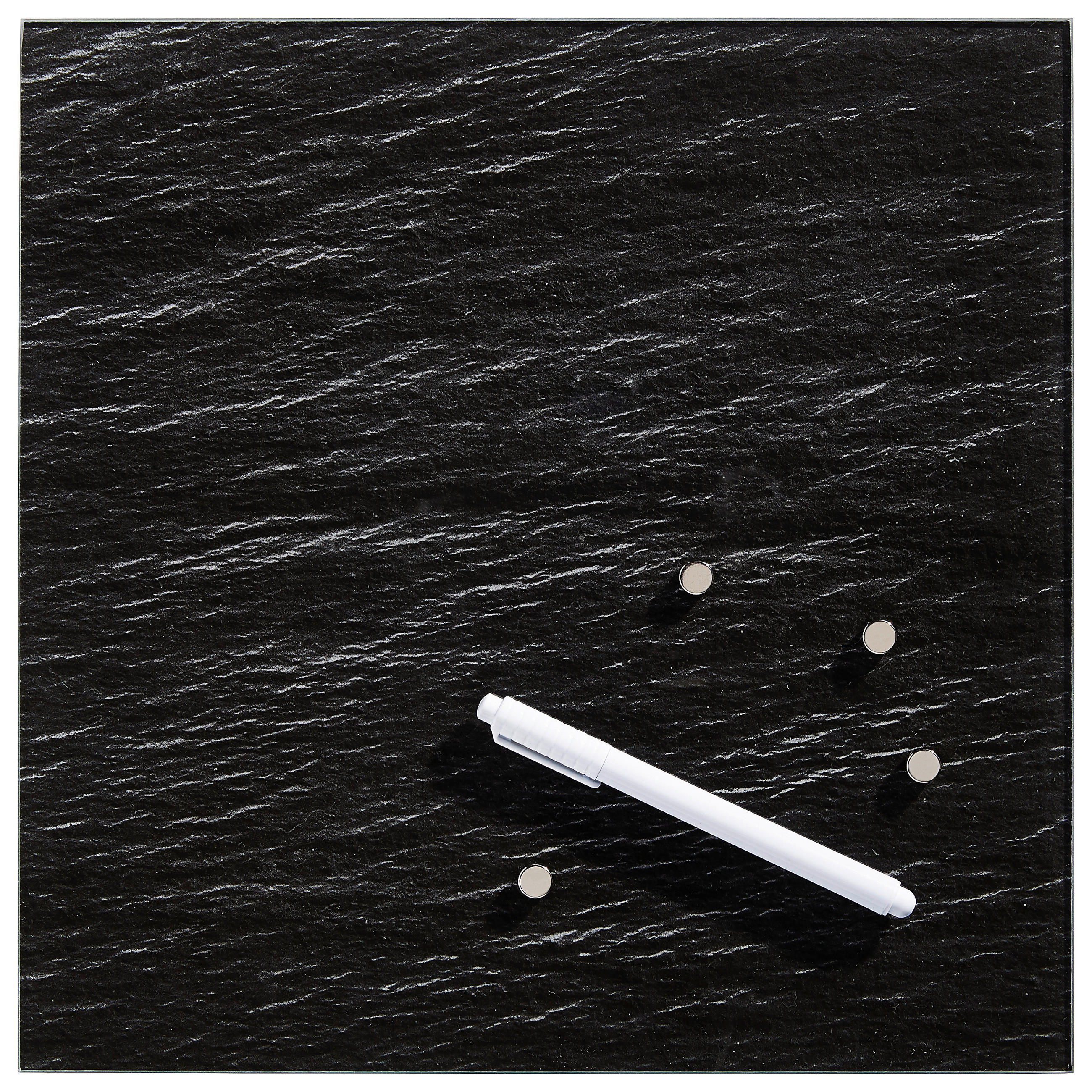 MAGNETTAFEL - Schieferfarben, Basics, Glas (30/30cm) - Euroart