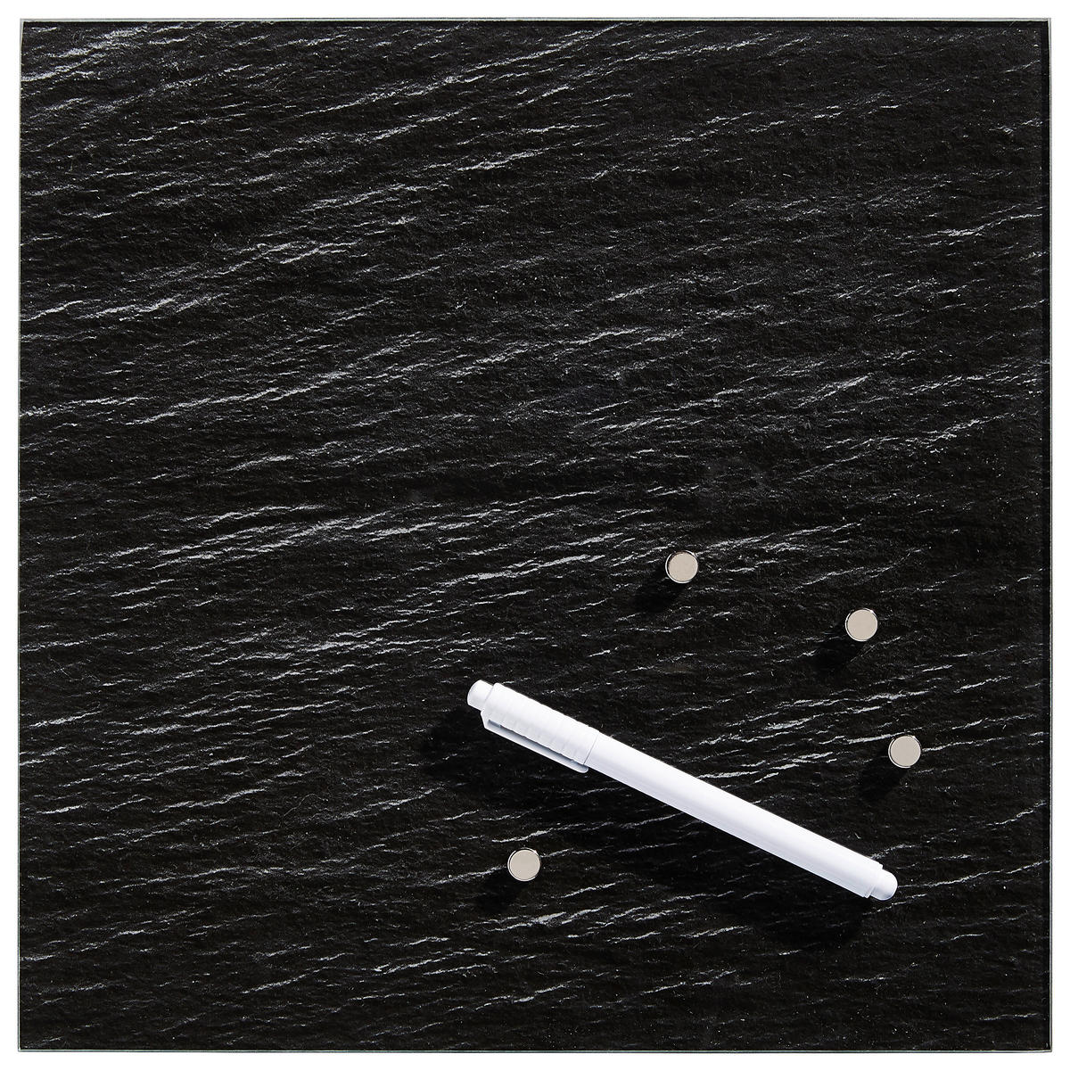 MAGNETTAFEL - Schieferfarben, Basics, Glas (30/30cm) - Euroart