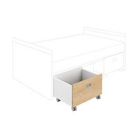 ROLLBOX  - Weiss/Eichefarben, Basics, Holzwerkstoff (65/40,4/47cm) - Paidi