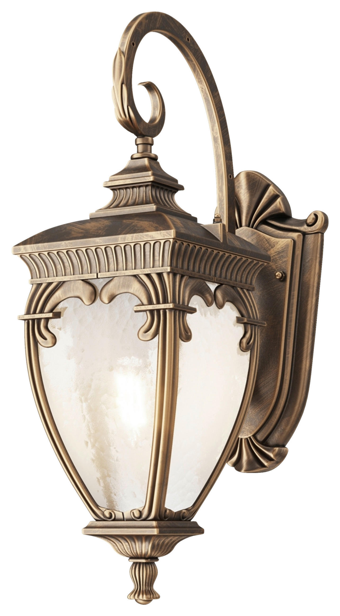 WANDLEUCHTE - Goldfarben/Schwarz, Basics, Glas/Metall (48/48/15cm) - MAYTONI