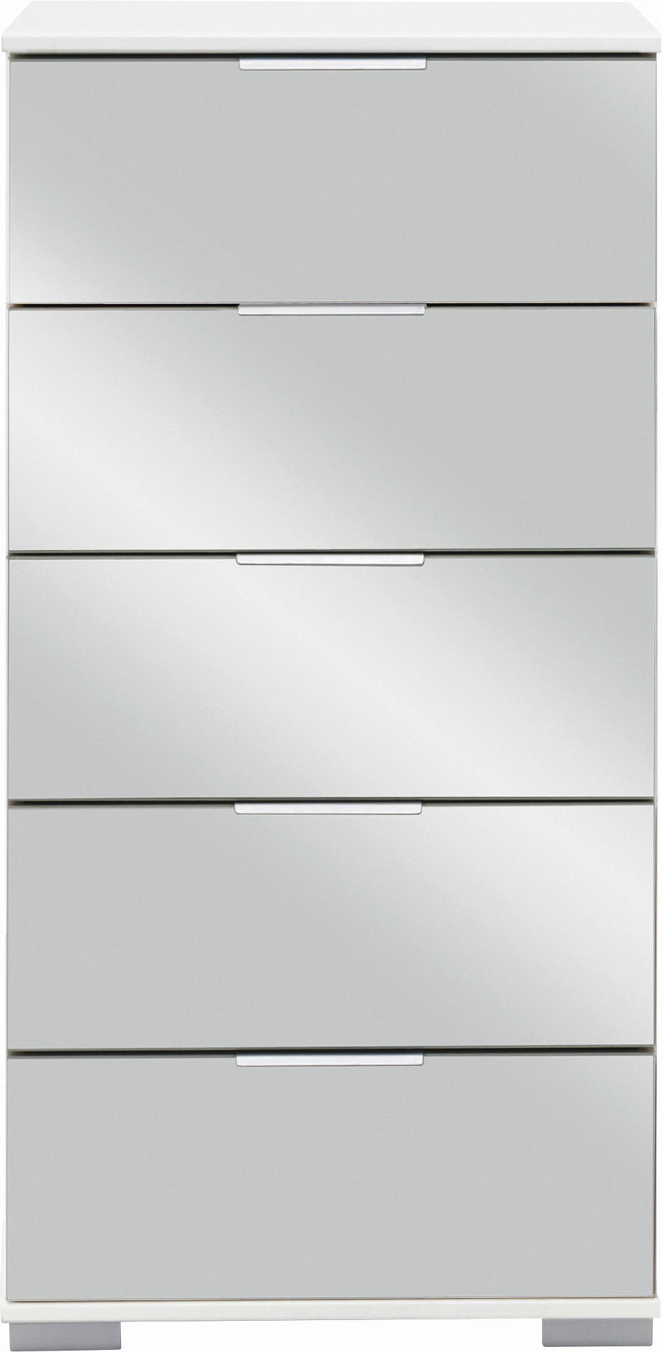 KOMMODE  in 49/102/41 cm  - Chromfarben/Alufarben, Design, Glas/Holzwerkstoff (49/102/41cm) - Carryhome