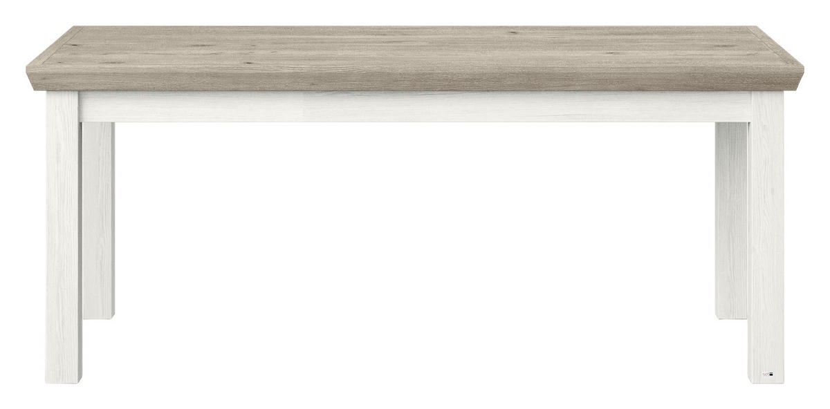 SCHREIBTISCH 180/80/74,6 cm  in Weiß, Eichefarben  - Eichefarben/Weiß, Design, Holzwerkstoff (180/80/74,6cm) - SetOne by Musterring