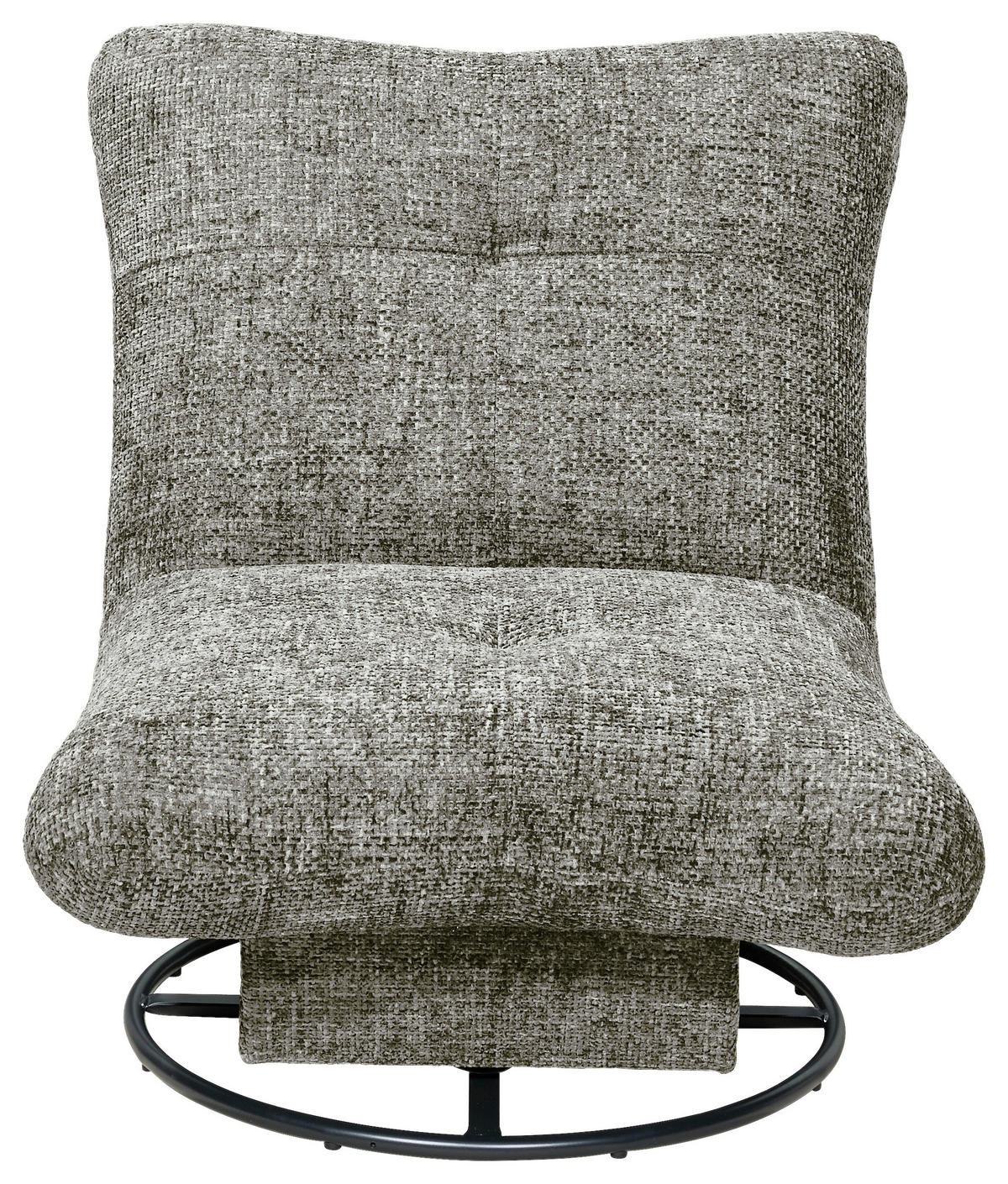 SESSEL in Webstoff Grau  - Schwarz/Grau, Konventionell, Textil/Metall (96/75/93cm) - MID.YOU