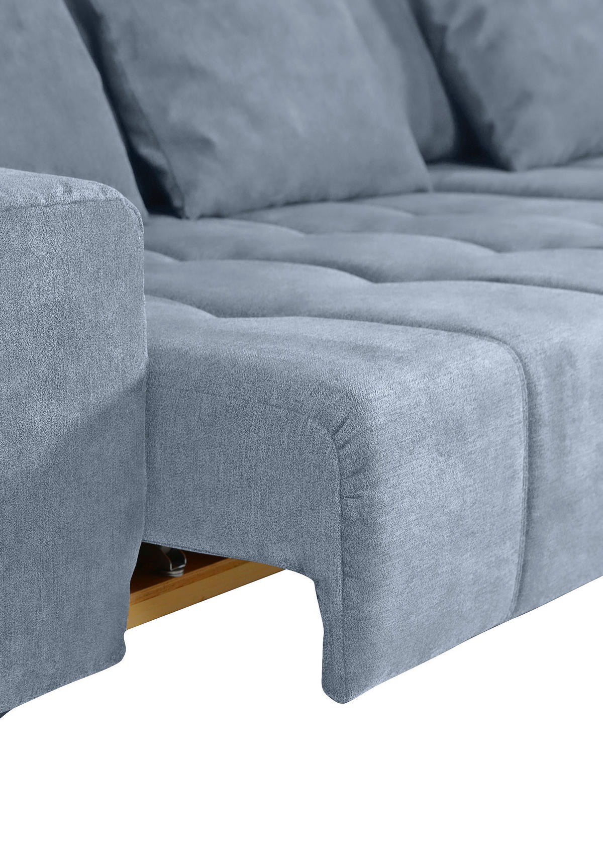 KUTNA GARNITURA tekstil  plava   - crna/plava, Konvencionalno, tekstil/metal (300/205cm) - Carryhome