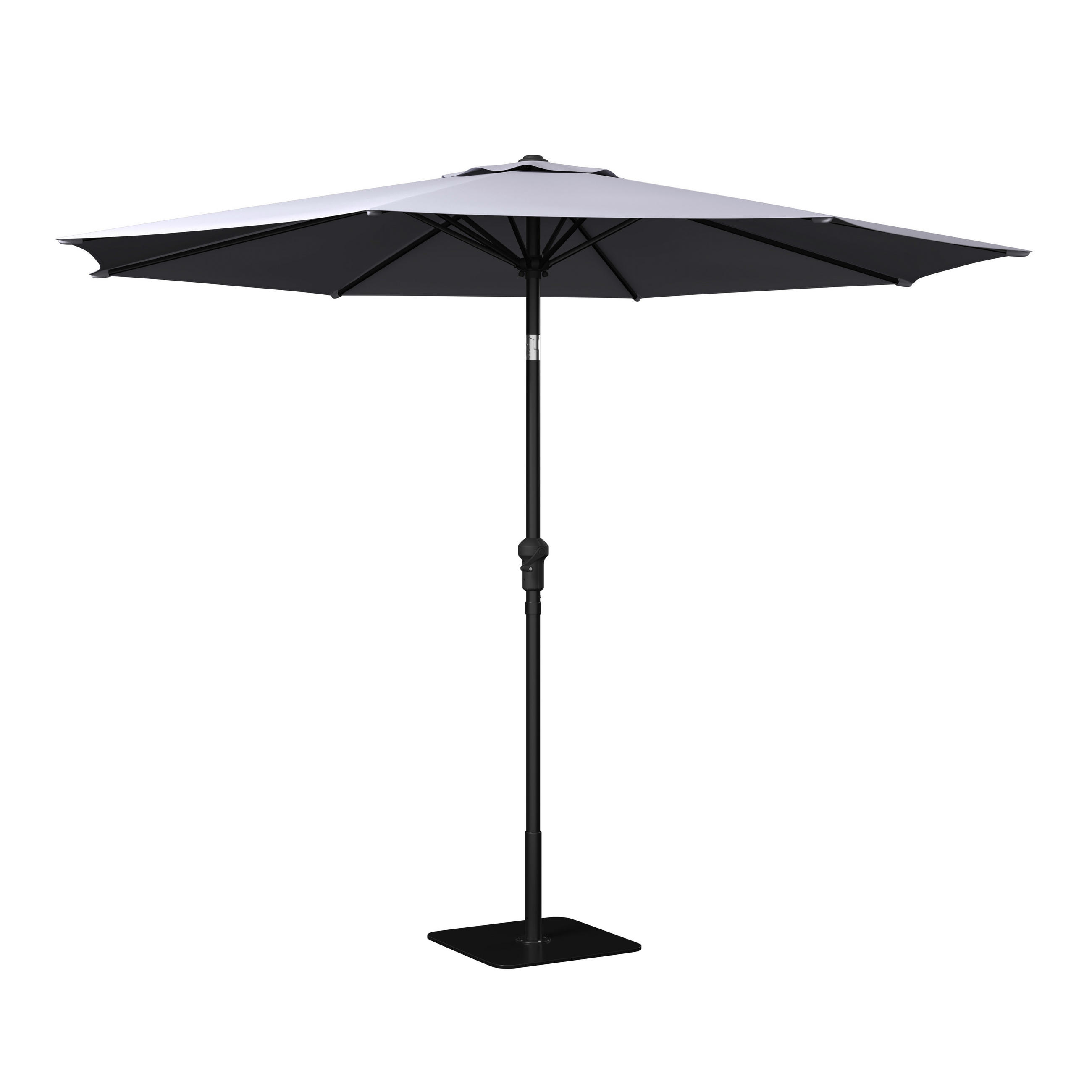 SONNENSCHIRM 250 cm   - Dunkelgrau/Hellgrau, MODERN, Textil/Metall (250cm) - Ambia Garden