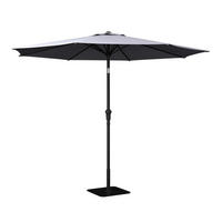 SONNENSCHIRM 250 cm   - Dunkelgrau/Hellgrau, MODERN, Textil/Metall (250cm) - Ambia Garden